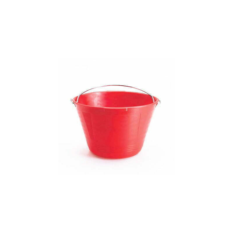 Plastic bucket red