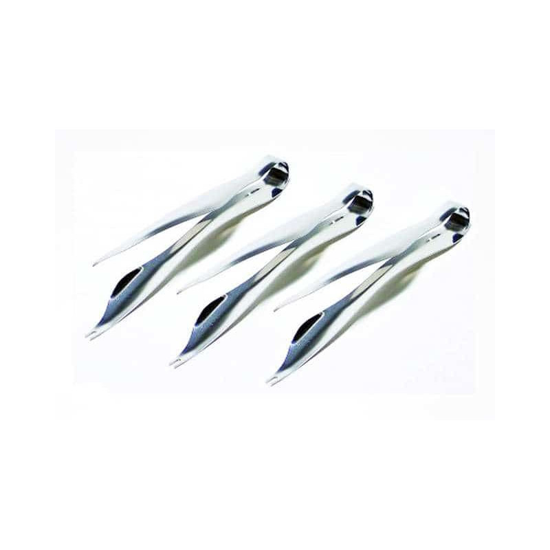 Inox tweezers - set of 3